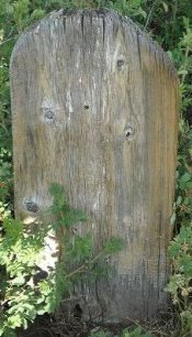 Wooden Grave marker